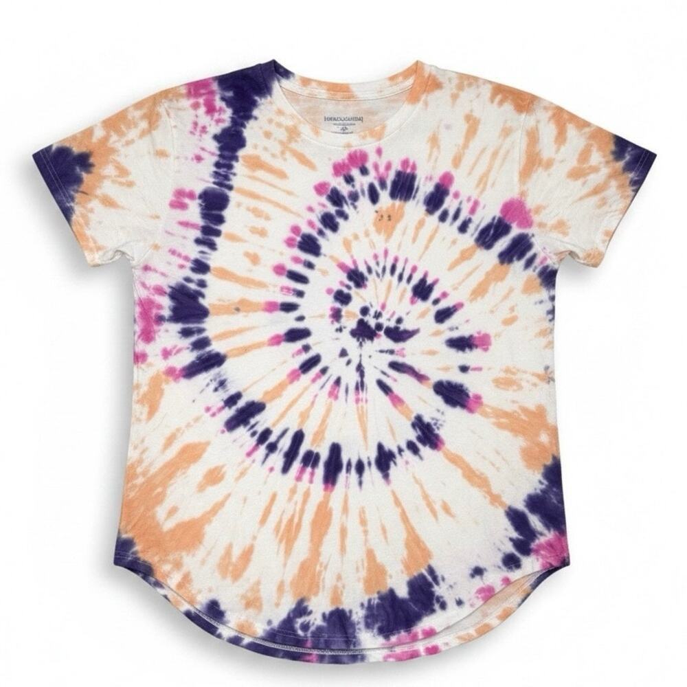 C & C California Sz S tie-dye Hi-Lo Hem V-Neck Super Soft T-shirt | NWT